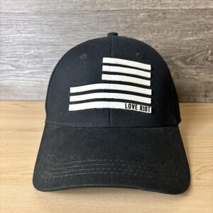 Newsboys Hat Cap Snap Back Black Love Riot Baseball Mens One Size Band Logo